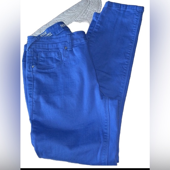 Sound/Style Jessie elite comfort stretch vital stretch cobalt blue jeans size 8 - Picture 1 of 8